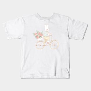 Cycling Bunny Kids T-Shirt